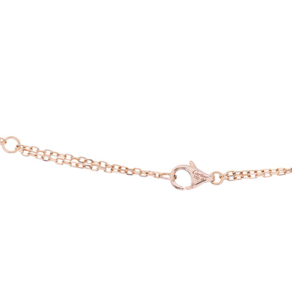 Cartier 18K Pink Gold 1 Diamond 1 Pink Sapphire LOVE Necklace 4 of 5