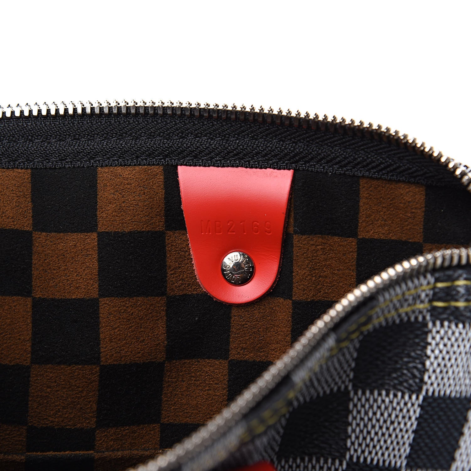 Louis Vuitton Damier Speedy Bandouliere 30 Black White 6 of 10