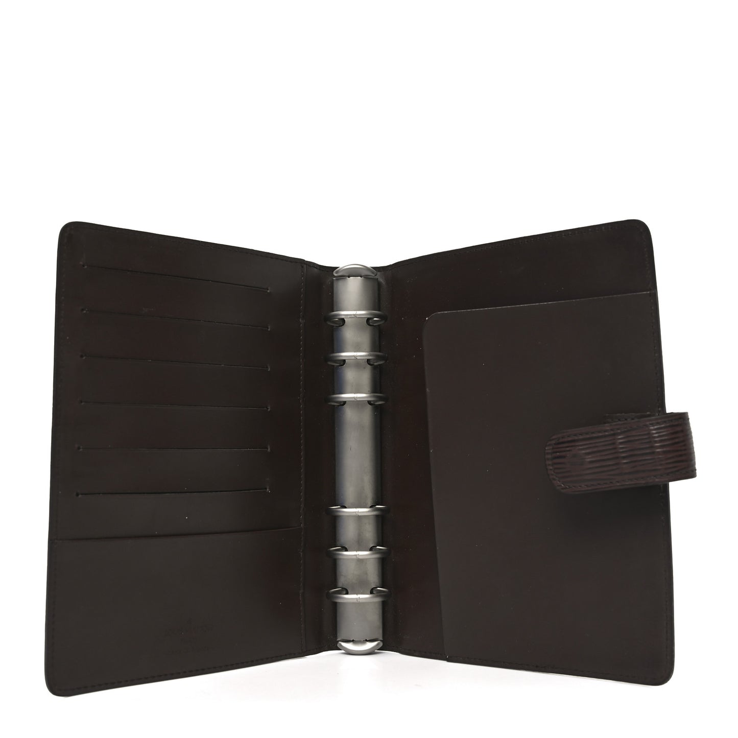 Epi Medium Ring Agenda Cover Moka