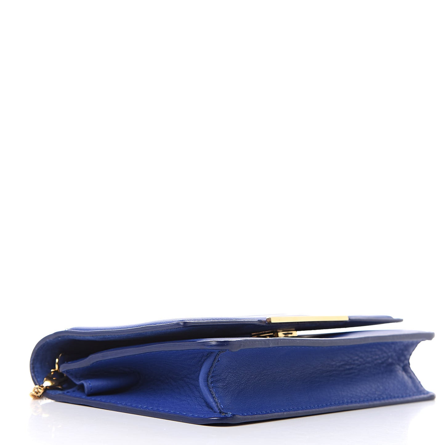 Vitello Flamingo Tube Wallet on Chain Blue Neon