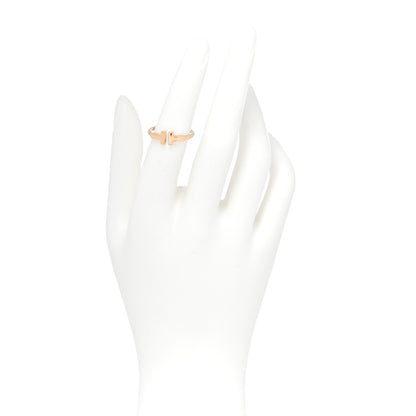 Tiffany 18K Rose Gold T Wire Ring 51 5.75 2 of 4