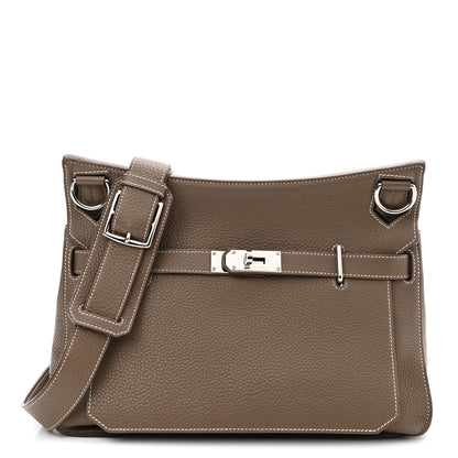 Hermes Taurillon Clemence Jypsiere 34 Etoupe 1 of 13