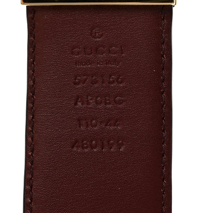Gucci Moon Calfskin Square G Reversible 35mm Belt 110 44 Black Brown 5 of 8