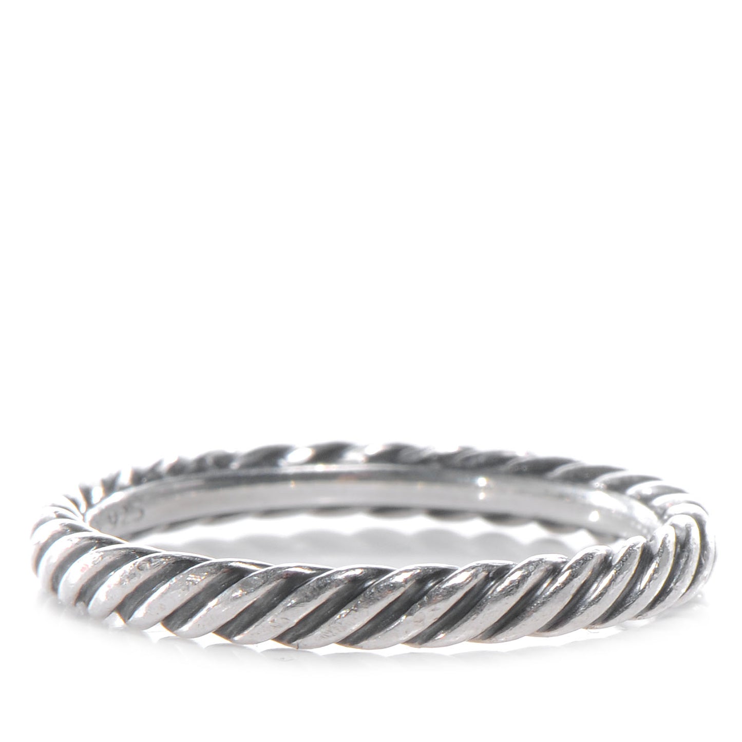 Sterling Silver Cable Classics Band Ring 54 7