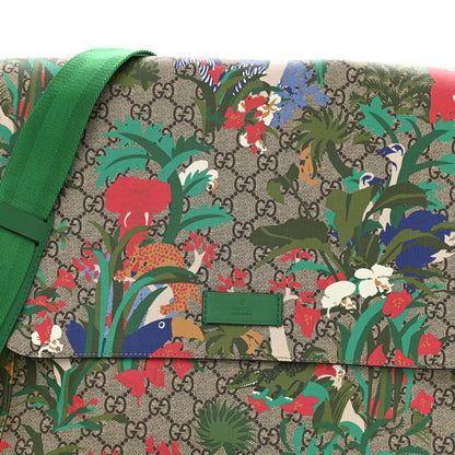 Gucci GG Supreme Monogram Jungle Diaper Bag Green 9 of 12