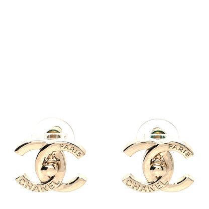Chanel Metal CC Turnlock Earrings Gold 1 of 4