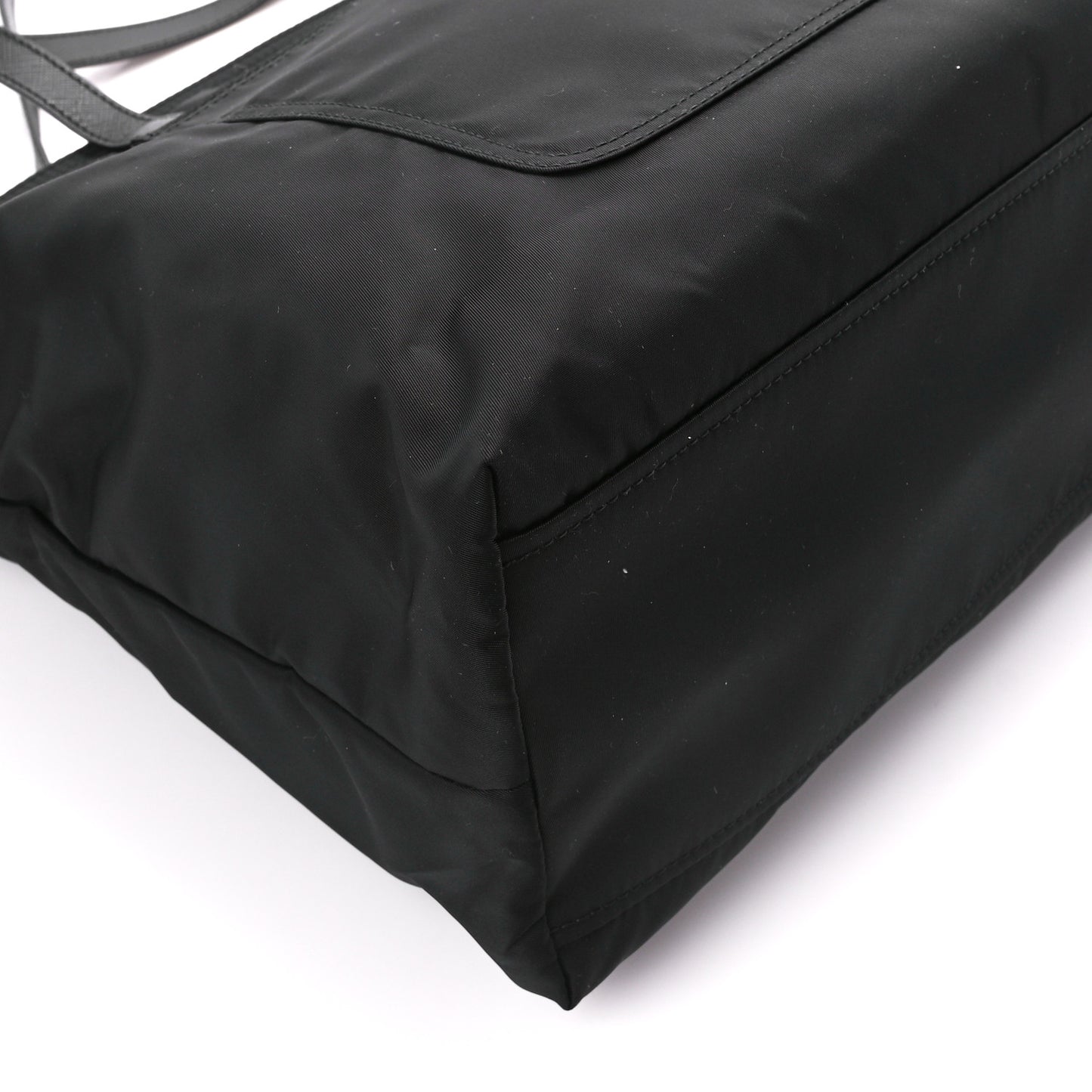 Tessuto Nylon Saffiano Tote Black