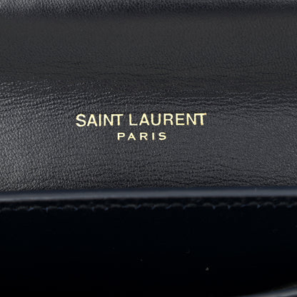 Saint Laurent Snakeskin Small Kaia Satchel Navy 6 of 9
