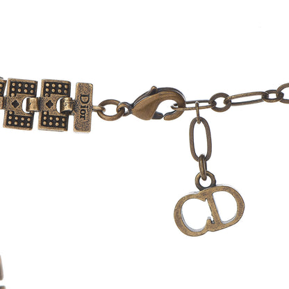 Christian Dior Metal Star Choker Necklace Aged Gold 5 of 6