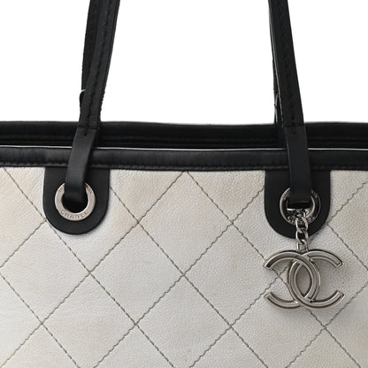 Chanel Grained Calfskin Shopping Fever Tote White 8 of 11