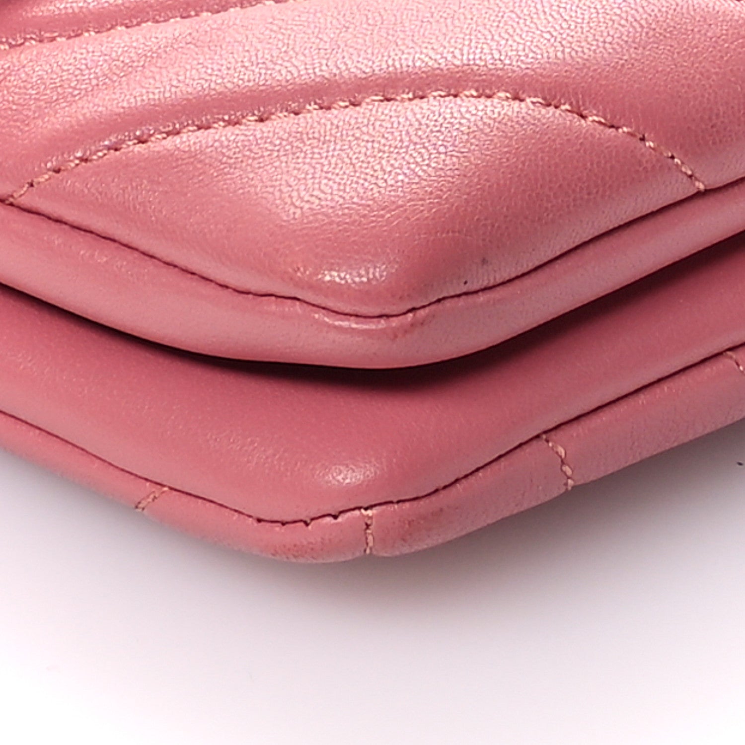 Chanel Lambskin Chevron Quilted Medium Trendy CC Flap Light Pink 9 of 10