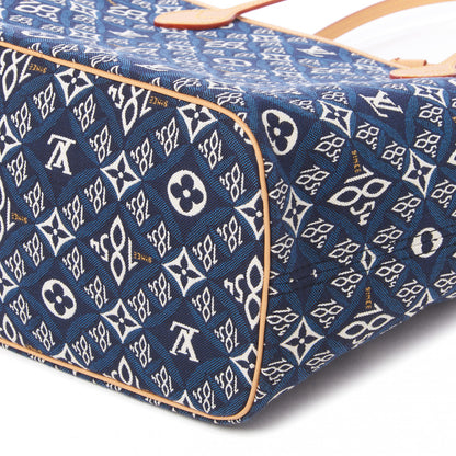 Louis Vuitton Jacquard Since 1854 Neverfull MM Blue 4 of 9