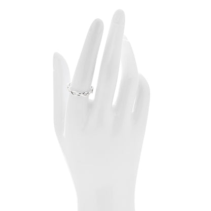 Tiffany Sterling Silver Narrow Infinity Band Ring 55 7.25 2 of 4