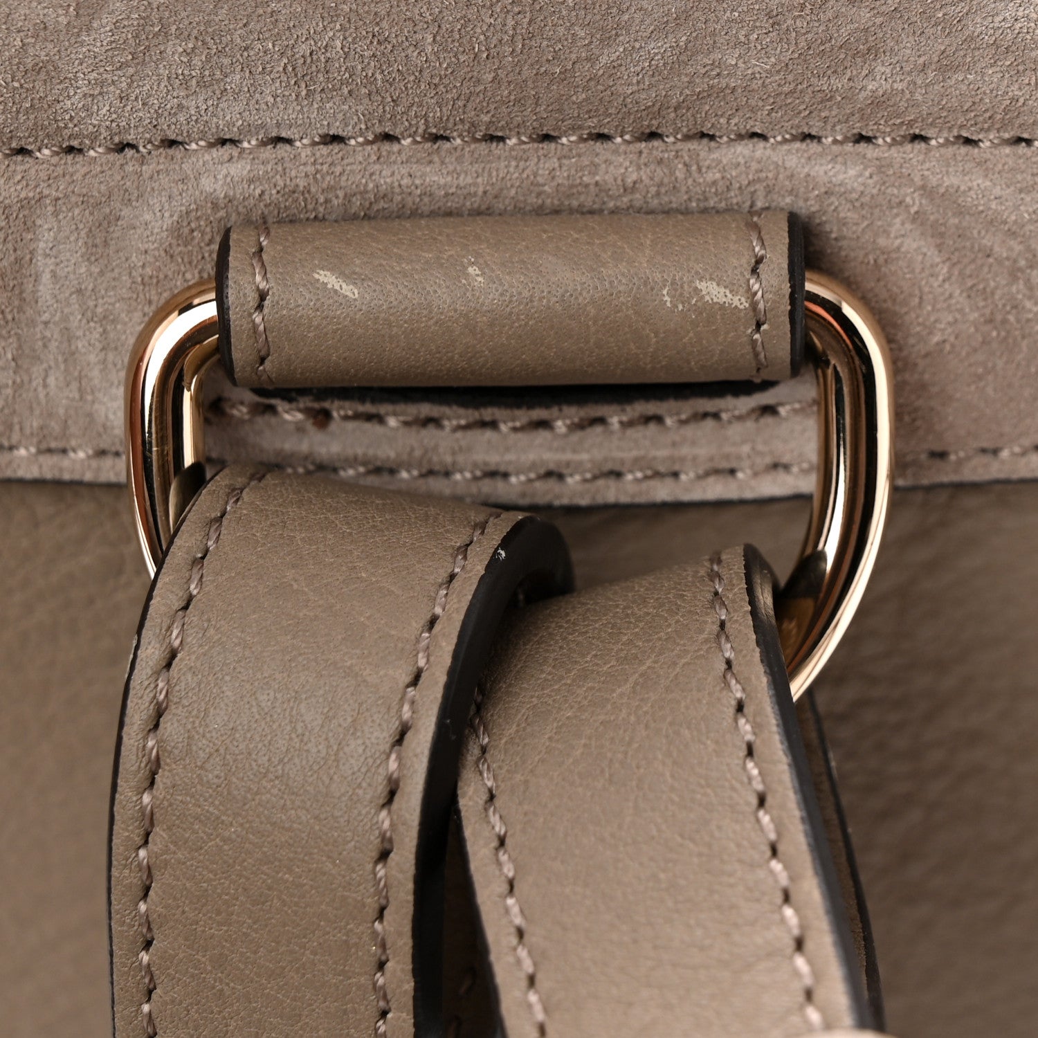 Chloe Suede Calfskin Small Faye Backpack Motty Grey 13 of 13