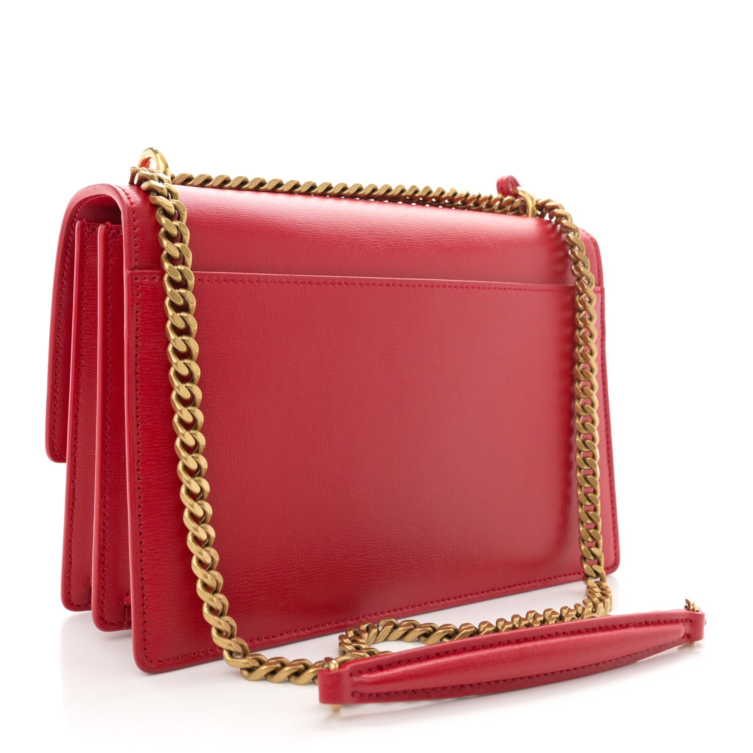 Saint Laurent Calfskin Medium Monogram Sunset Rouge Eros 2 of 9