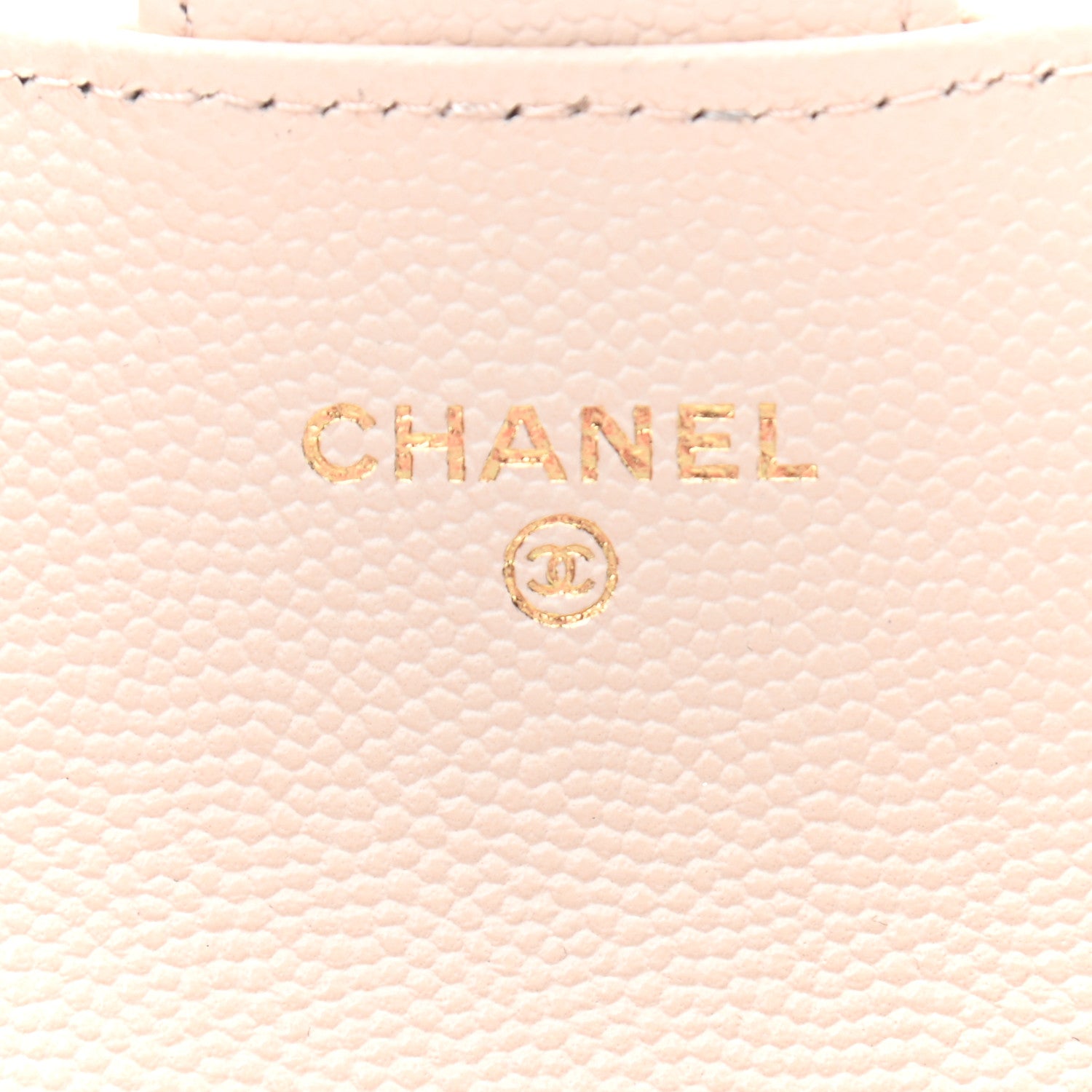 Chanel Caviar Quilted Flap Card Holder Wallet Beige 6 of 8