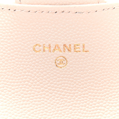 Chanel Caviar Quilted Flap Card Holder Wallet Beige 6 of 8