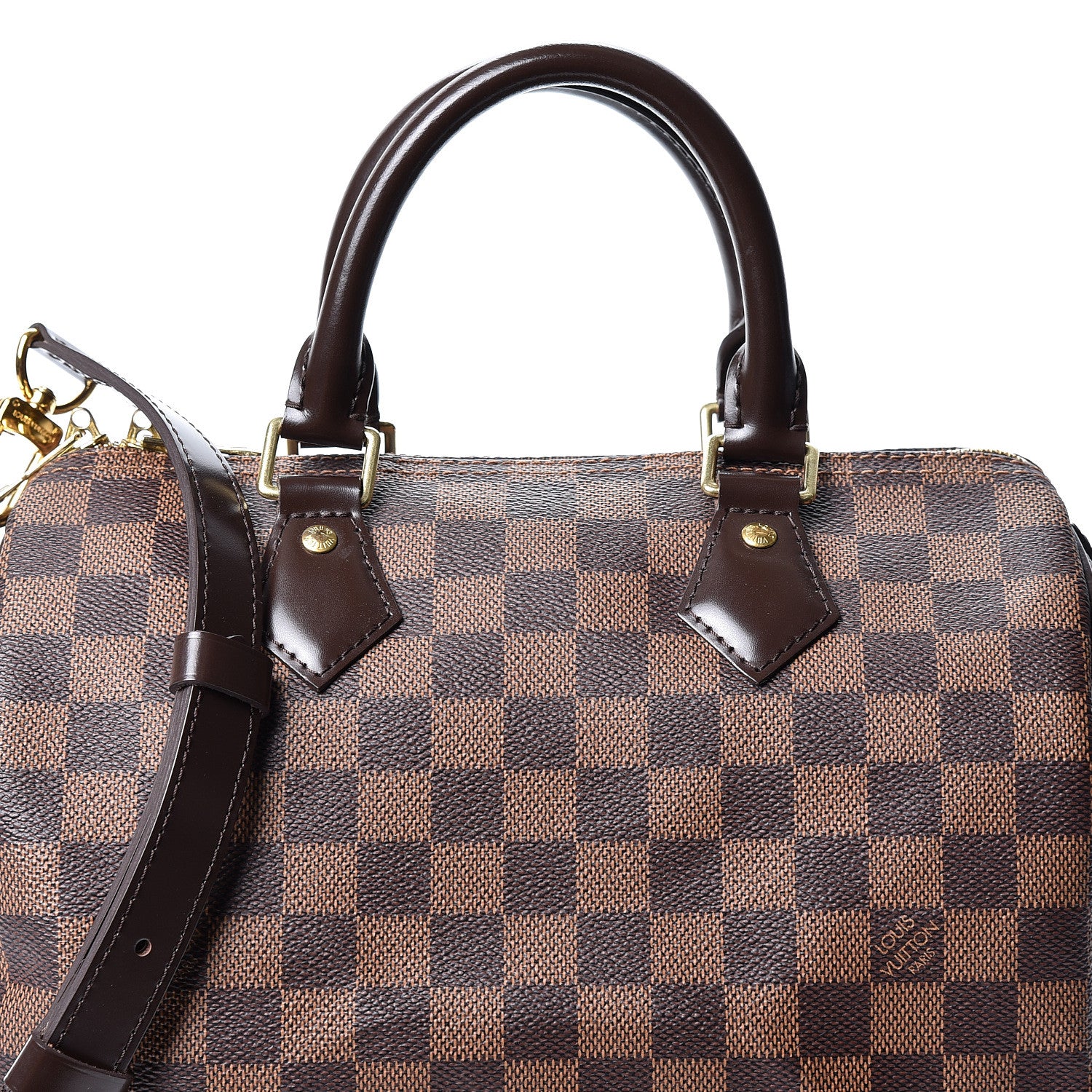 Louis Vuitton Damier Ebene Speedy Bandouliere 25 6 of 9