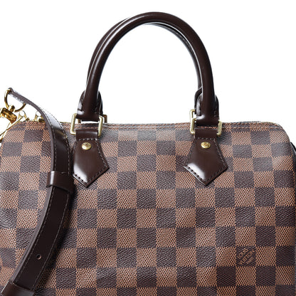 Louis Vuitton Damier Ebene Speedy Bandouliere 25 6 of 9