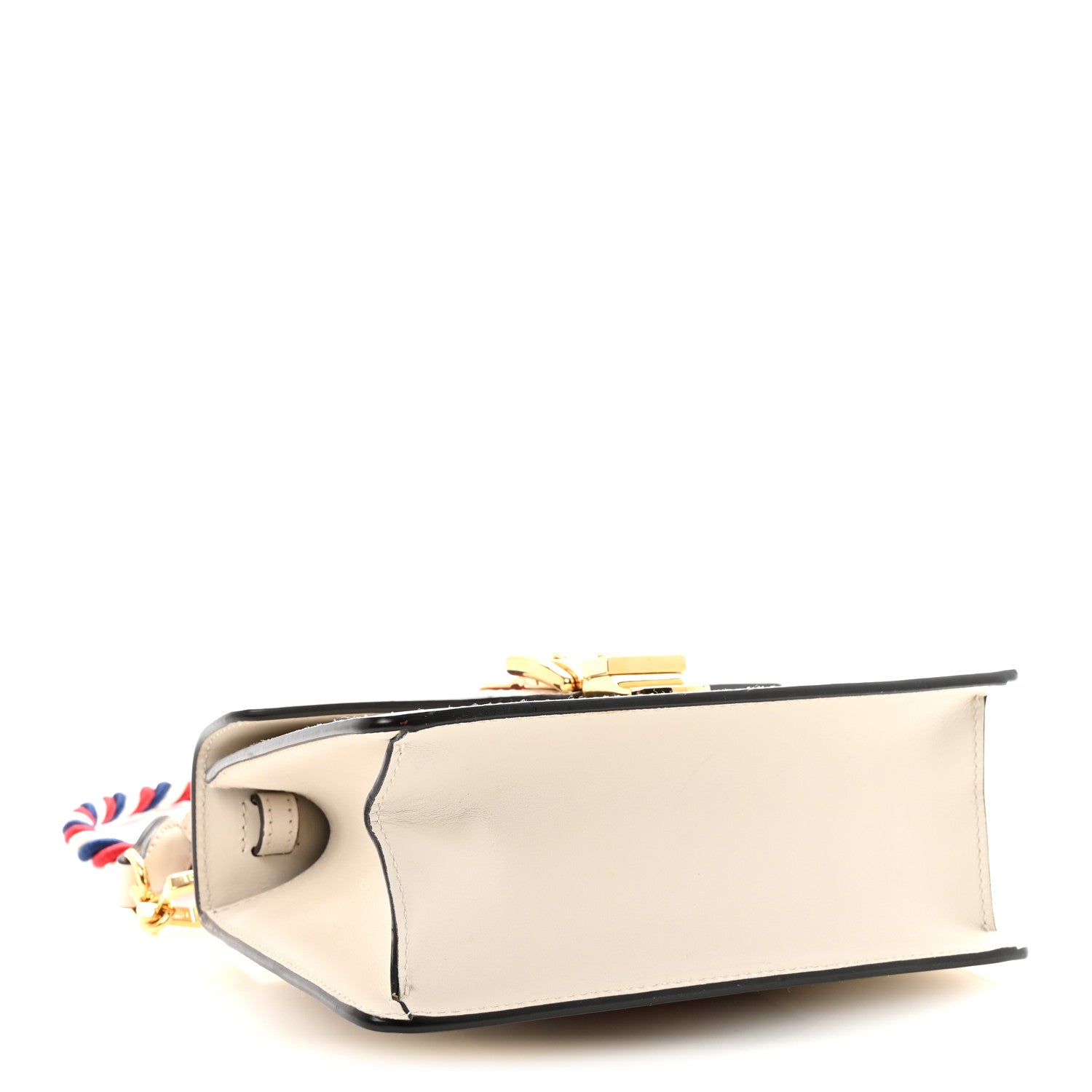 Gucci Calfskin Mini Sylvie Top Handle Bag White 4 of 10