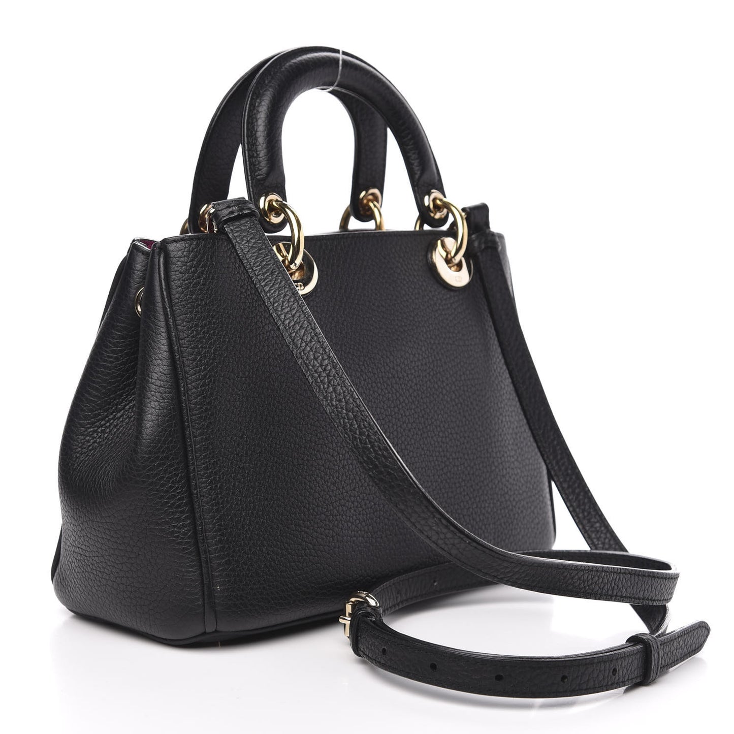 Bullcalf Small Diorissimo Tote Black Rose Indien