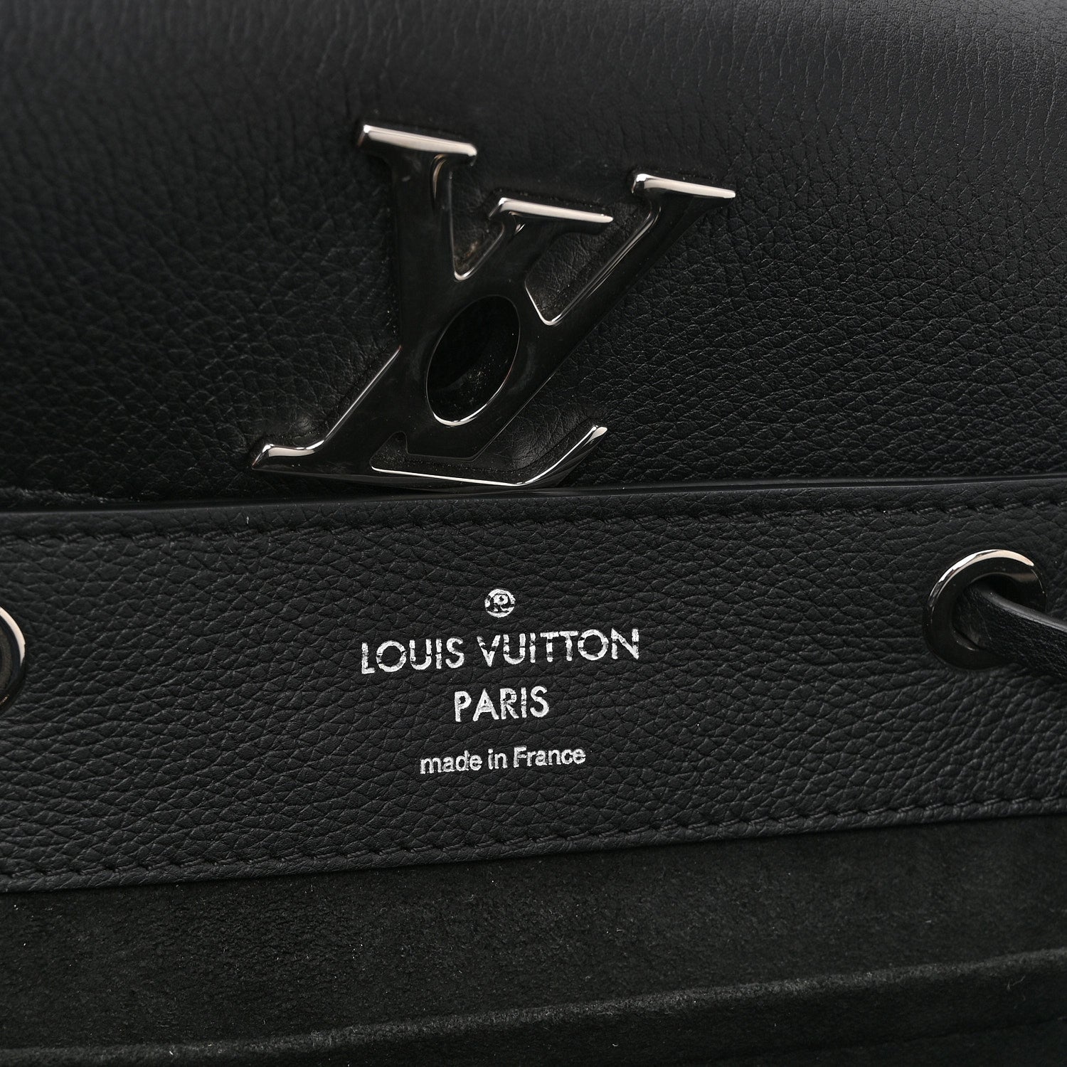 Louis Vuitton Calfskin Lockme Backpack Black 6 of 10