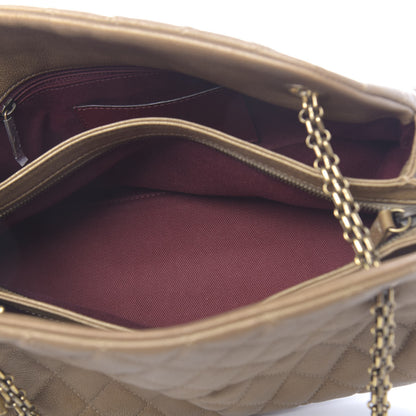 Chanel Metallic Calfskin Quilted Medium Just Mademoiselle Gold 5 of 10