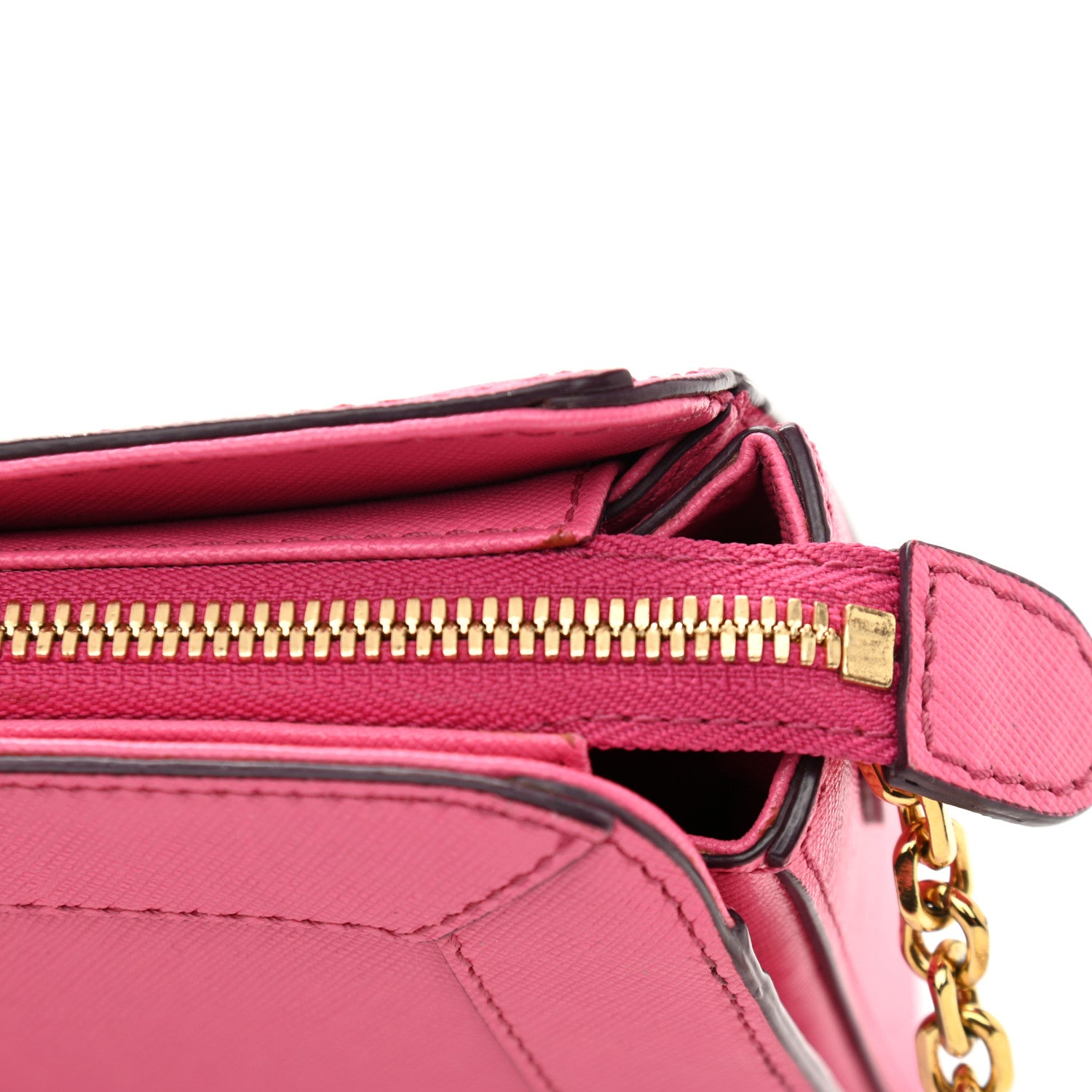 MCM Saffiano Crossbody Pink 11 of 12