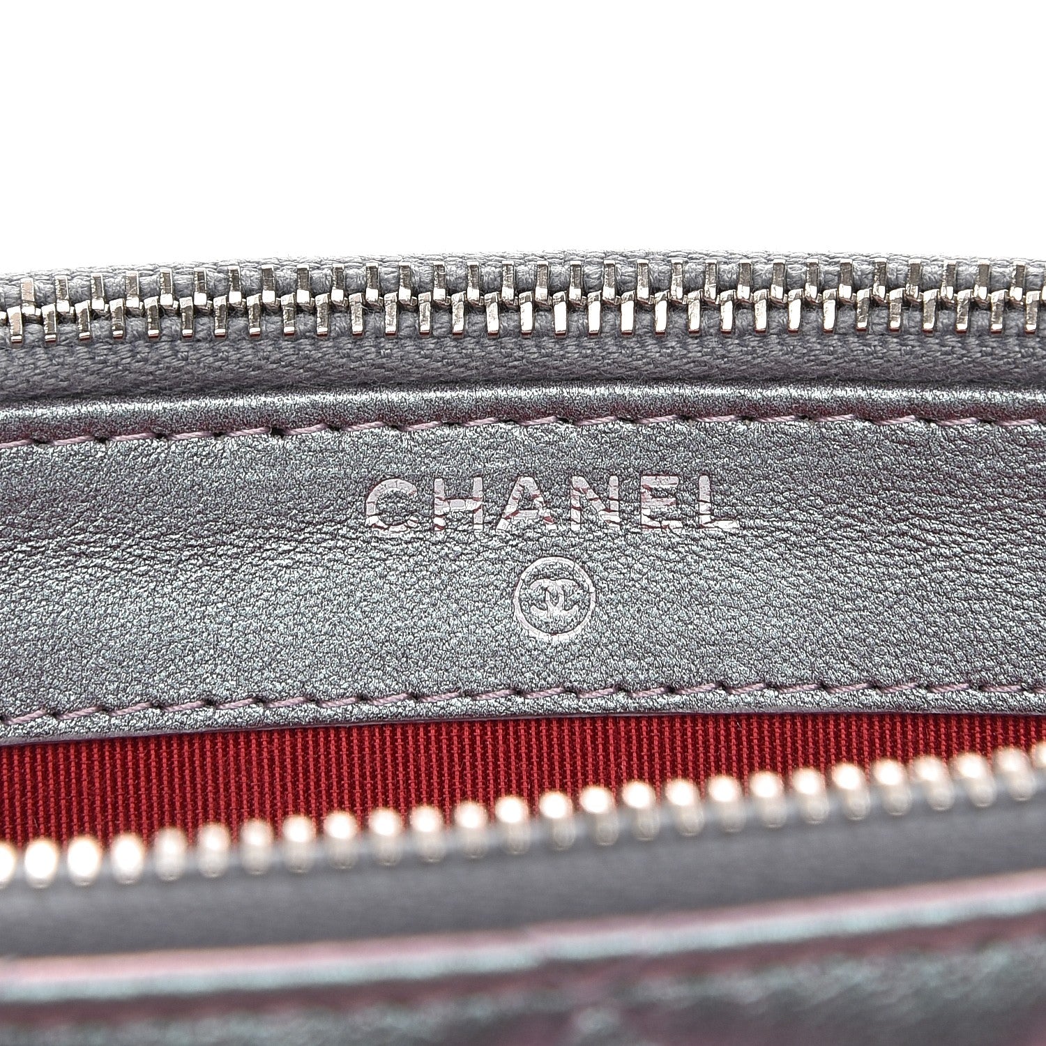 Chanel Iridescent Lambskin Calfskin Quilted Small Gabrielle Clutch With Chain Light Purple 6 of 9