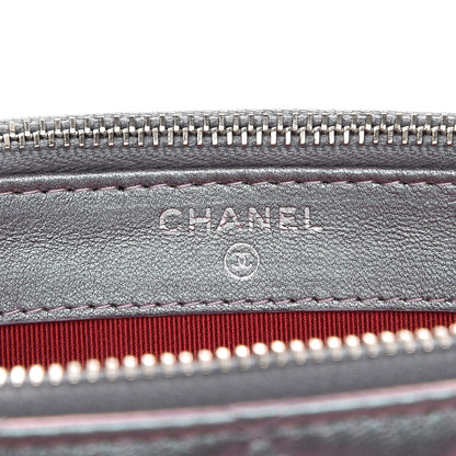 Chanel Iridescent Lambskin Calfskin Quilted Small Gabrielle Clutch With Chain Light Purple 6 of 9