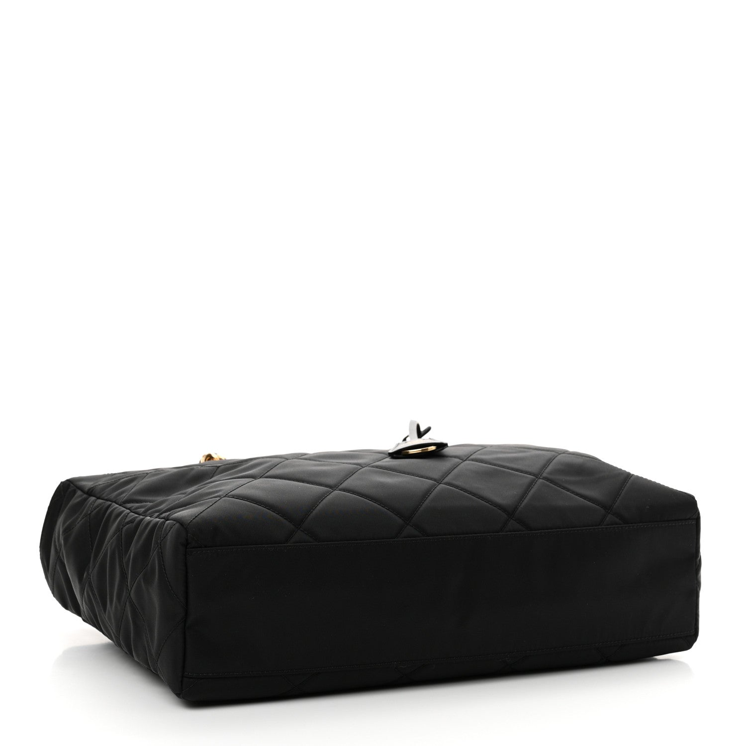 Prada Re-Nylon Impuntu Quilted Re-Edition 1995 Chaine Medium Tote Bag Black 4 of 10