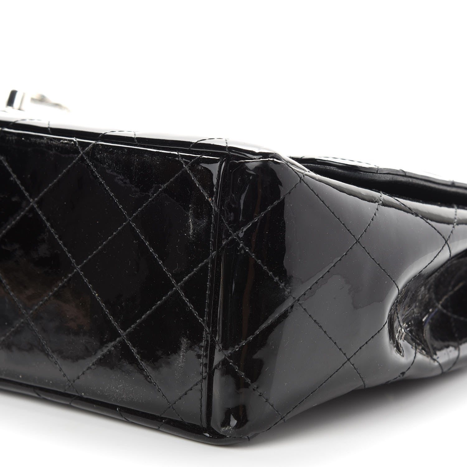 Chanel Patent Quilted Maxi Single Flap Black 9 of 9
