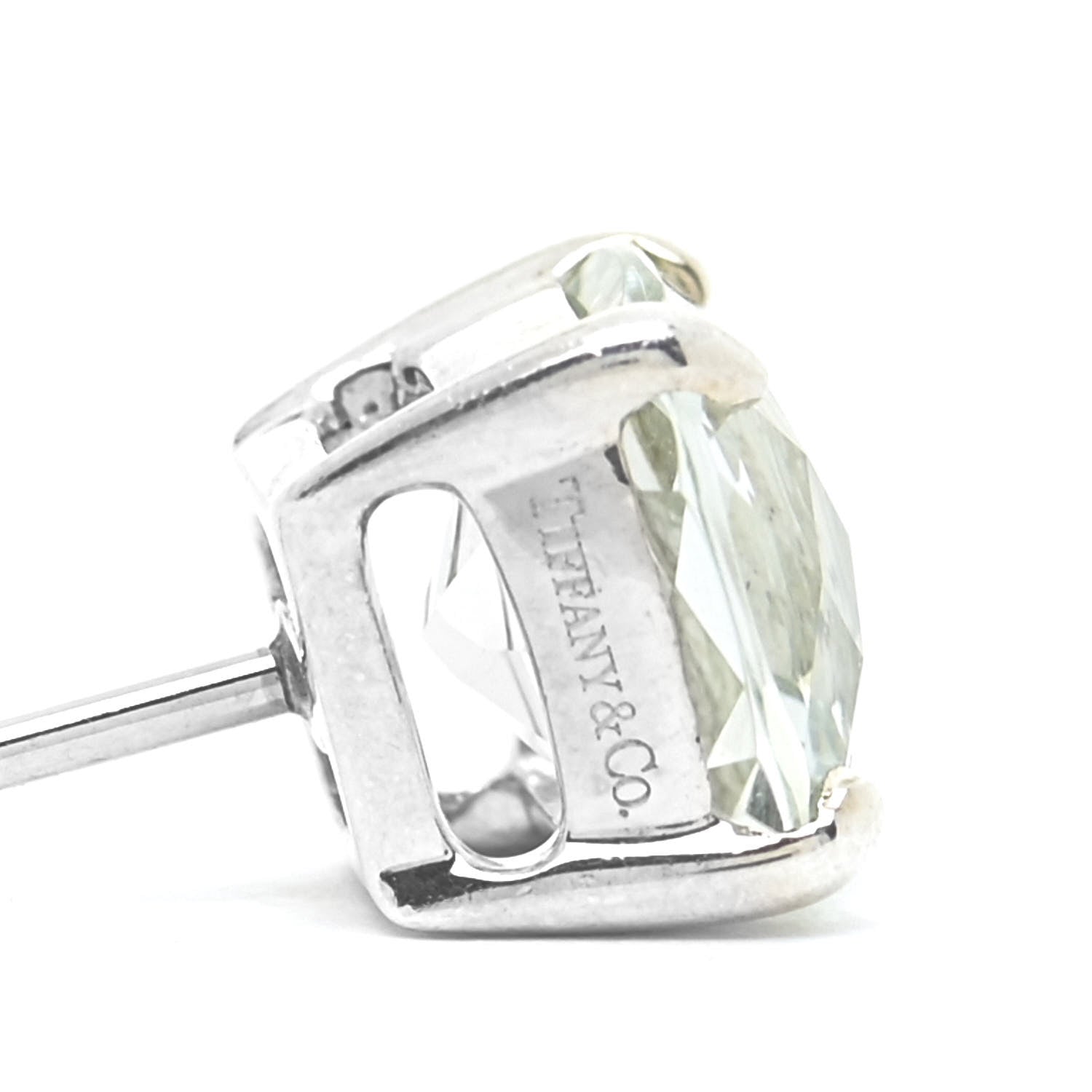 Tiffany Sterling Silver Prasiolite Sparklers Earrings 4 of 6