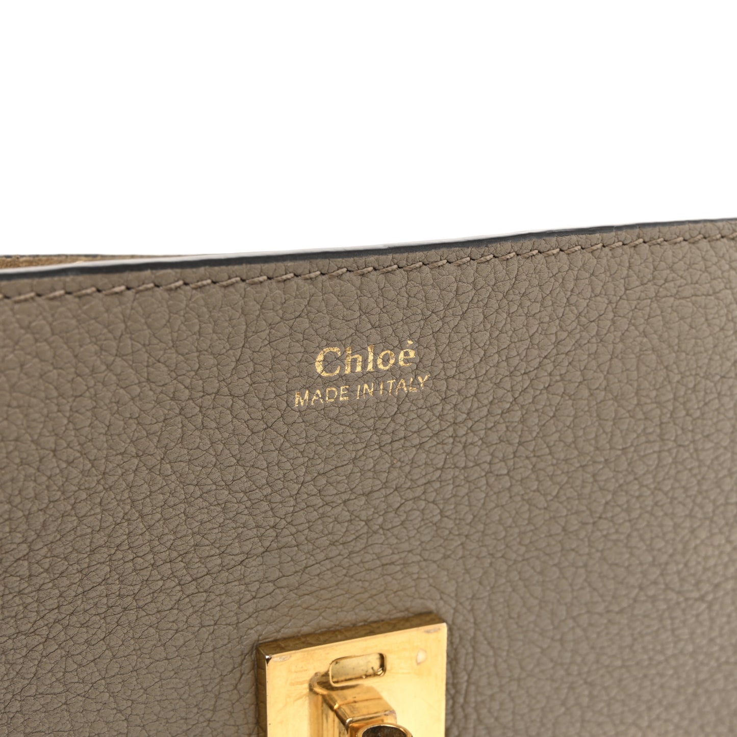 Grained Lambskin Mini Drew Shoulder Bag Motty Grey