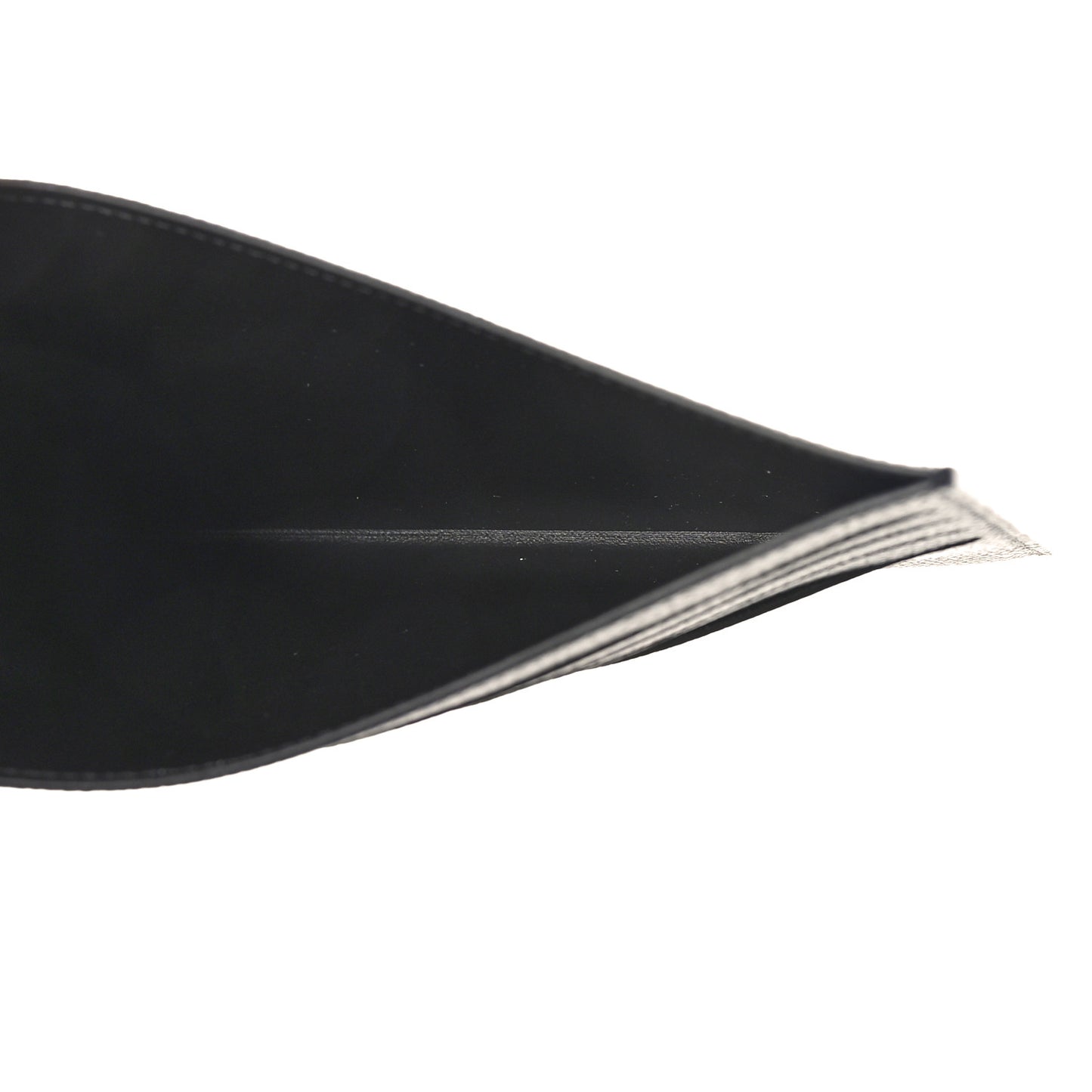Calfskin Felicie Chain Wallet Card Holder Insert Black