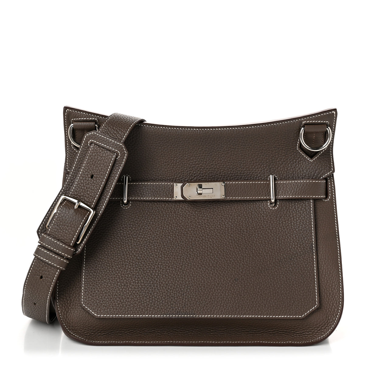 Hermes Taurillon Clemence Jypsiere 34 Etoupe 1 of 11