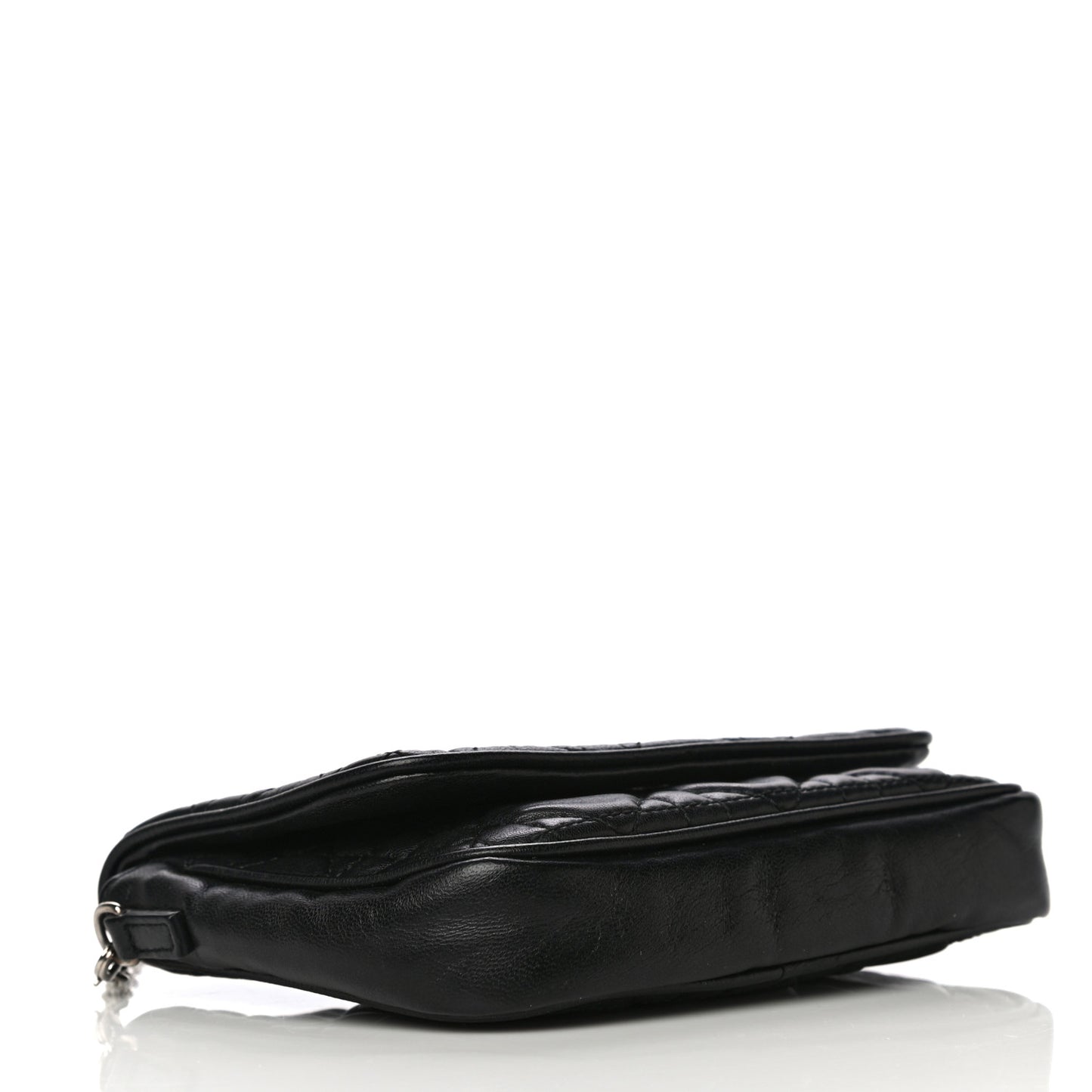 Lambskin Cannage Lady Dior Pochette Black