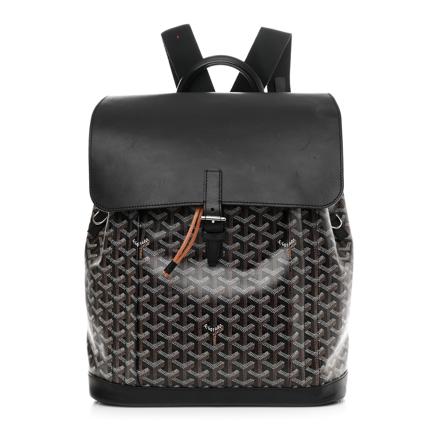 Goyardine Calfskin Alpin MM Backpack Black