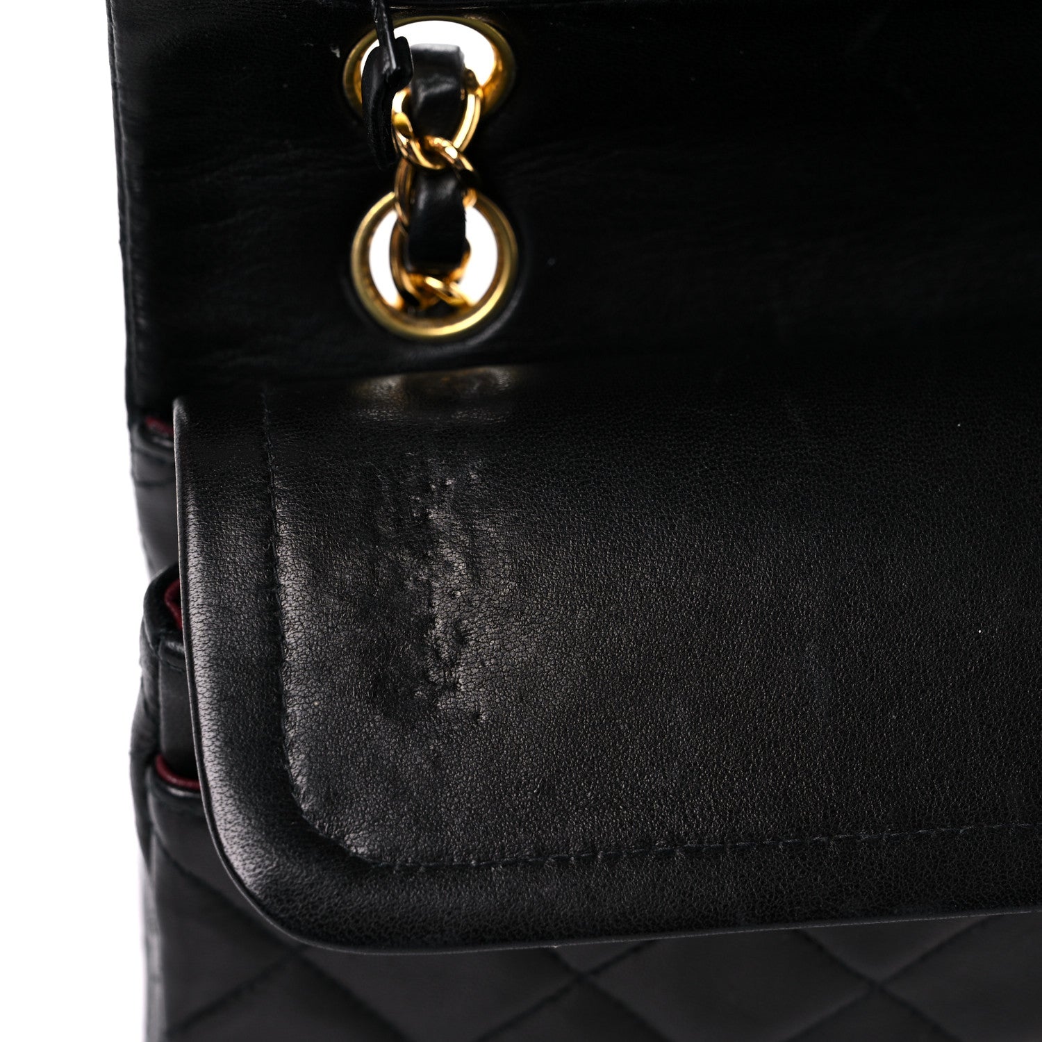 Chanel Lambskin Quilted Small Double Flap Black 16 of 24