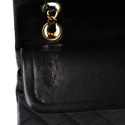 Chanel Lambskin Quilted Small Double Flap Black 16 of 24