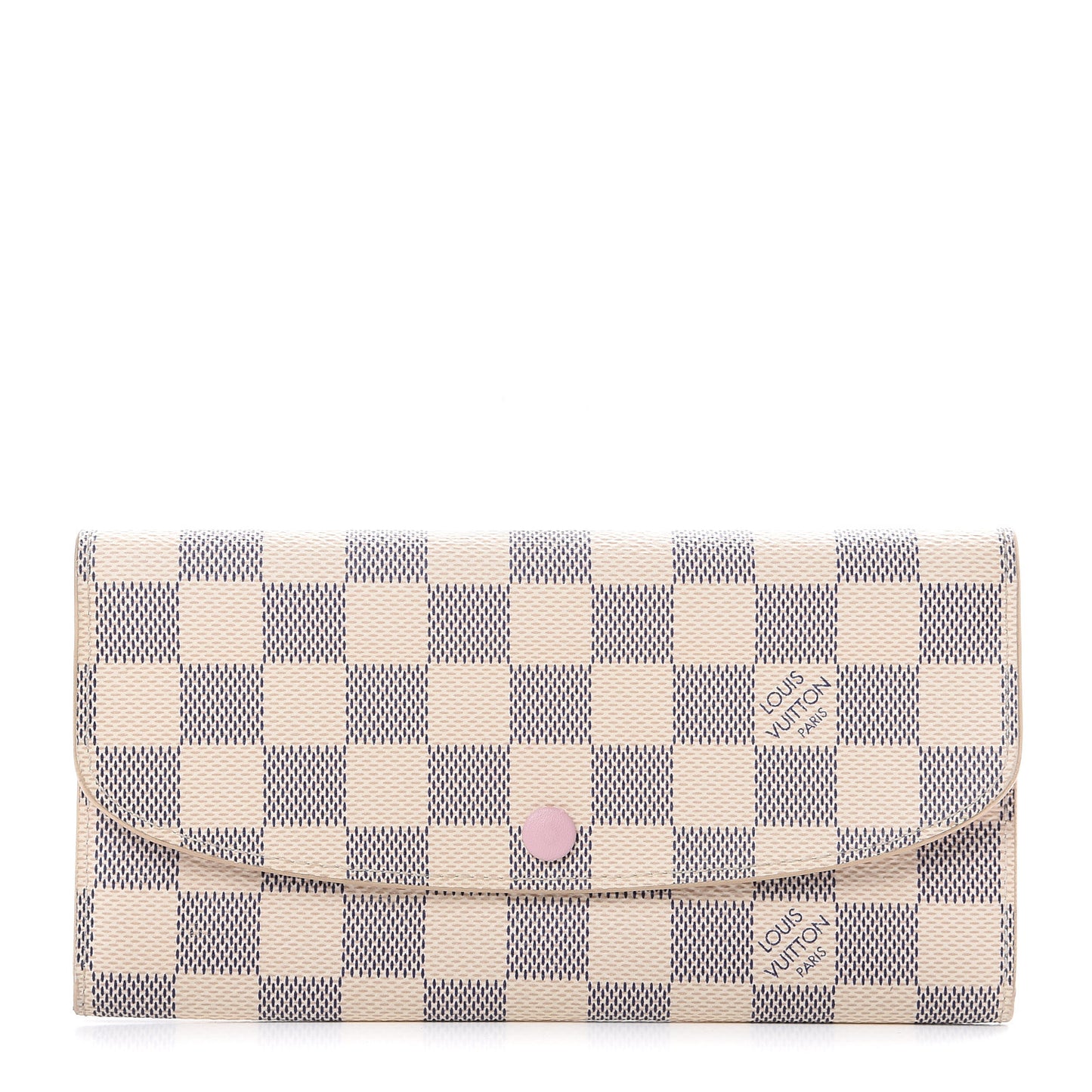 Damier Azur Emilie Wallet Rose Ballerine