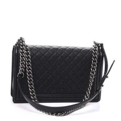Chanel Caviar Quilted New Medium Boy Flap Black 2 of 9