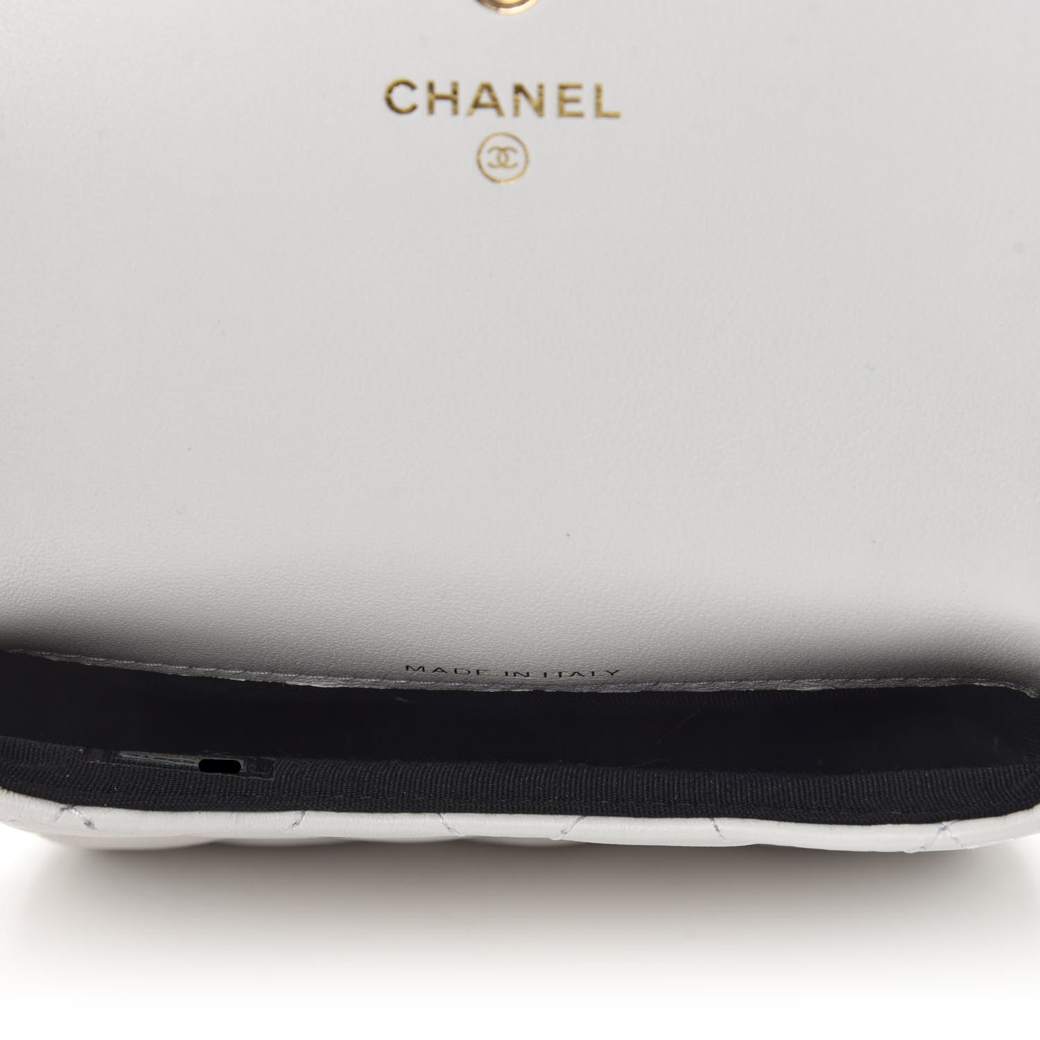 Chanel Calfskin Quilted About Pearls Card Holder Flap With Chain White 5 of 12