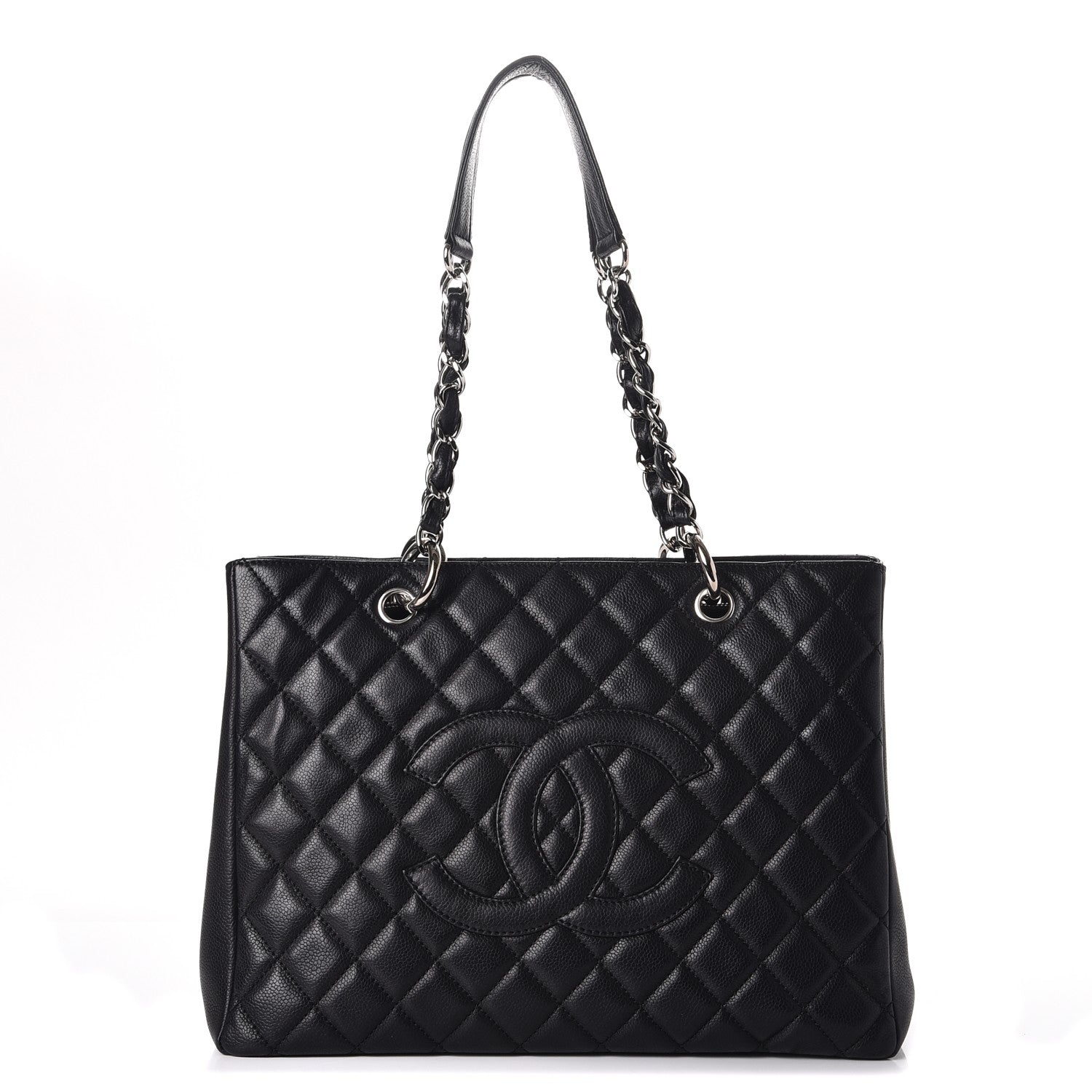 Chanel Caviar Quilted Grand Shopping Tote GST Black 1 of 12