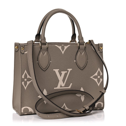 Louis Vuitton Empreinte Monogram Giant Onthego PM Tourterelle Creme 3 of 9