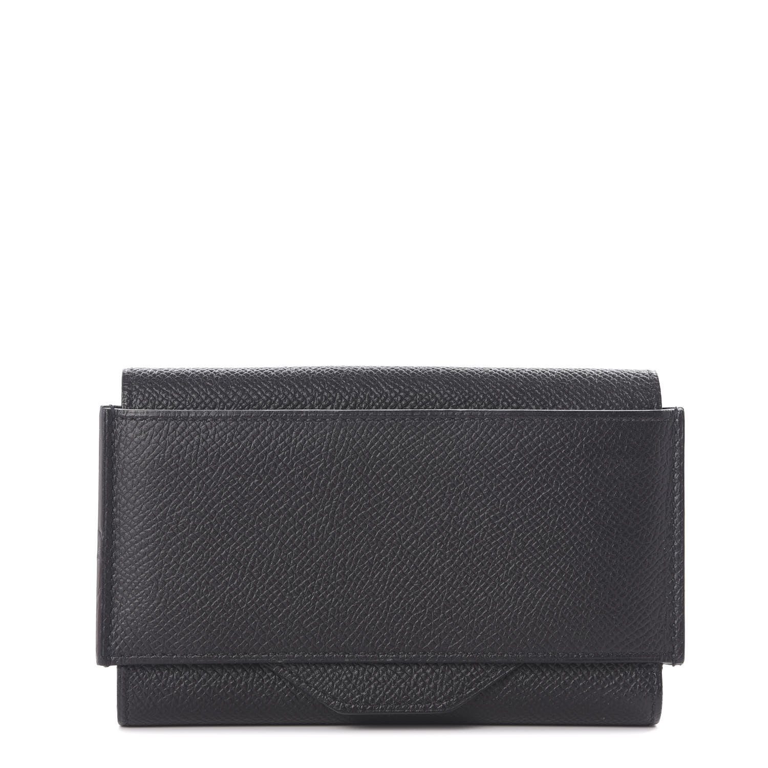 Hermes Epsom Short Passant Wallet Black 1 of 9