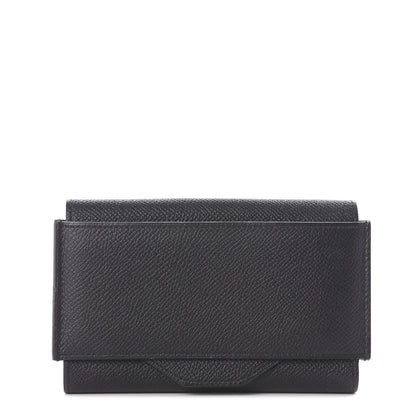 Hermes Epsom Short Passant Wallet Black 1 of 9