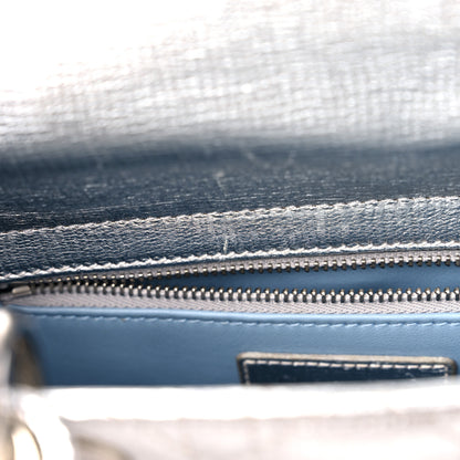 Christian Dior Metallic Grained Calfskin Cannage Small Lucky Badges My Lady Dior Silver 9 of 13