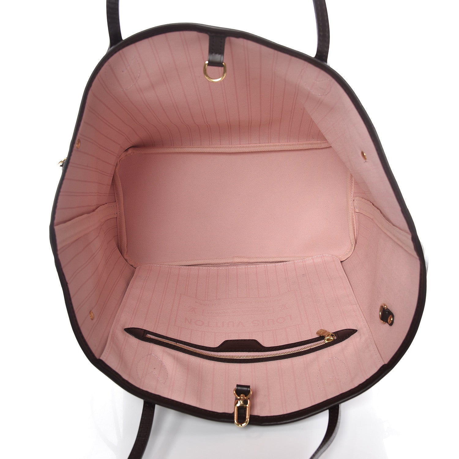 Louis Vuitton Damier Ebene Neo Neverfull MM Rose Ballerine 8 of 10