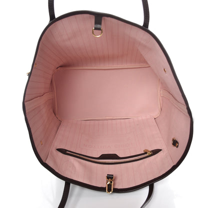 Louis Vuitton Damier Ebene Neo Neverfull MM Rose Ballerine 8 of 10